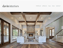 Tablet Screenshot of davininteriors.com